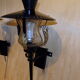 Pair of vintage torch wall lamps