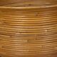 Vintage 1960s Italian-design bamboo plant pot with wheels