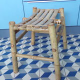 Vintage bamboo stool