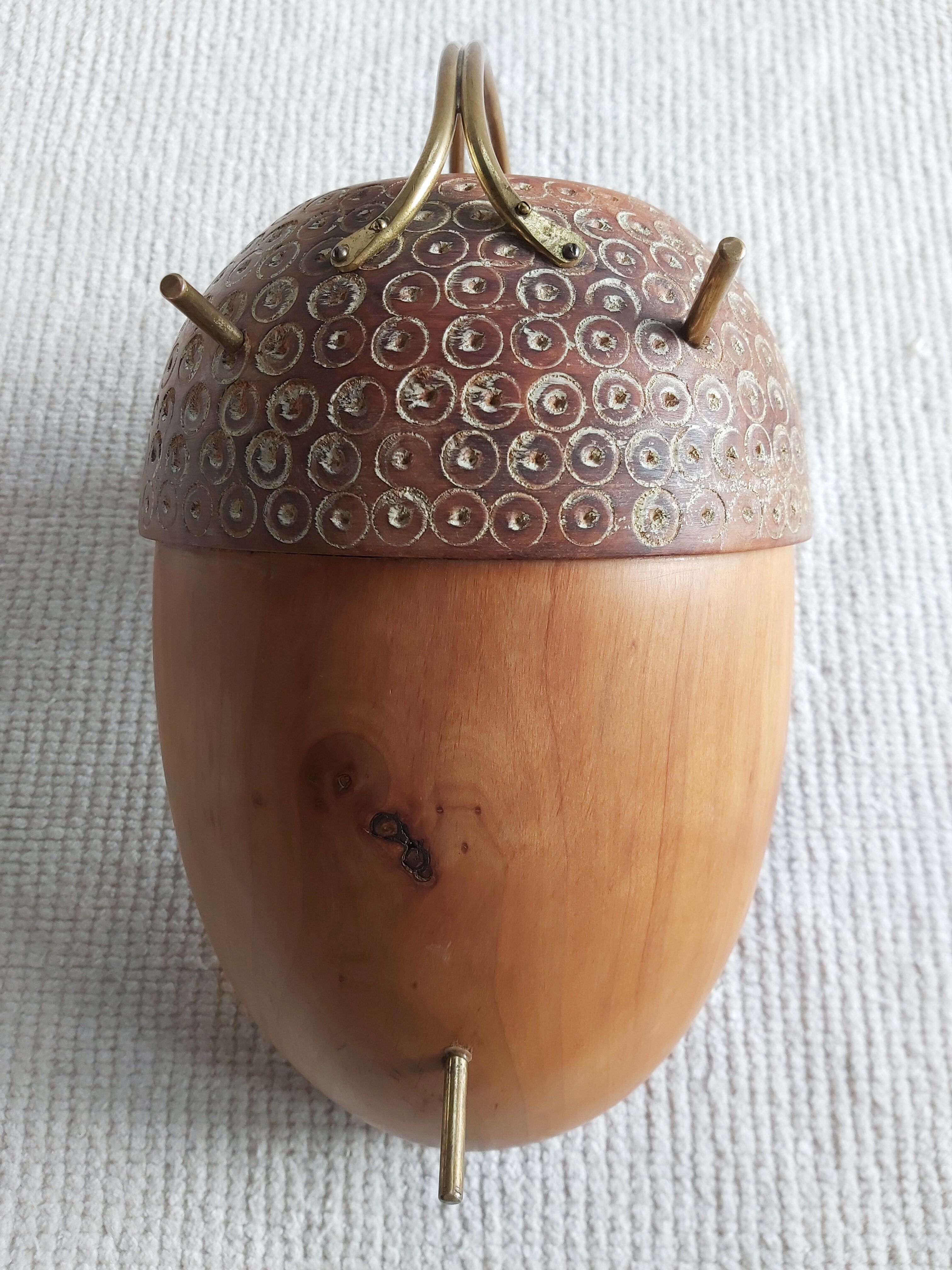 Aldo Tura 50's wooden hollow cut