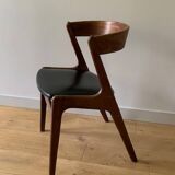 Danish teak and leather chair from the 60s/70s