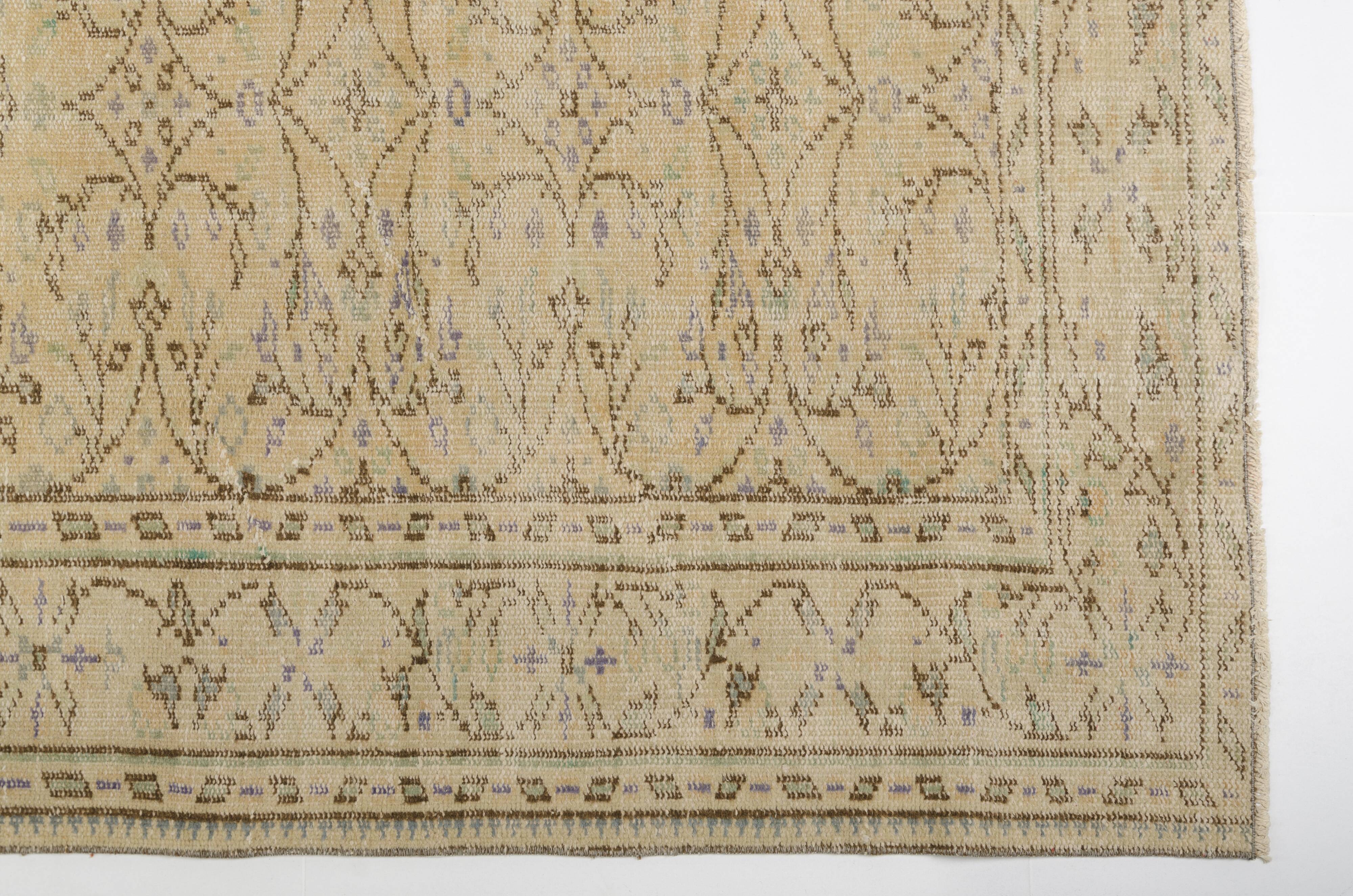 Handknotted Floral Oushak Rug
