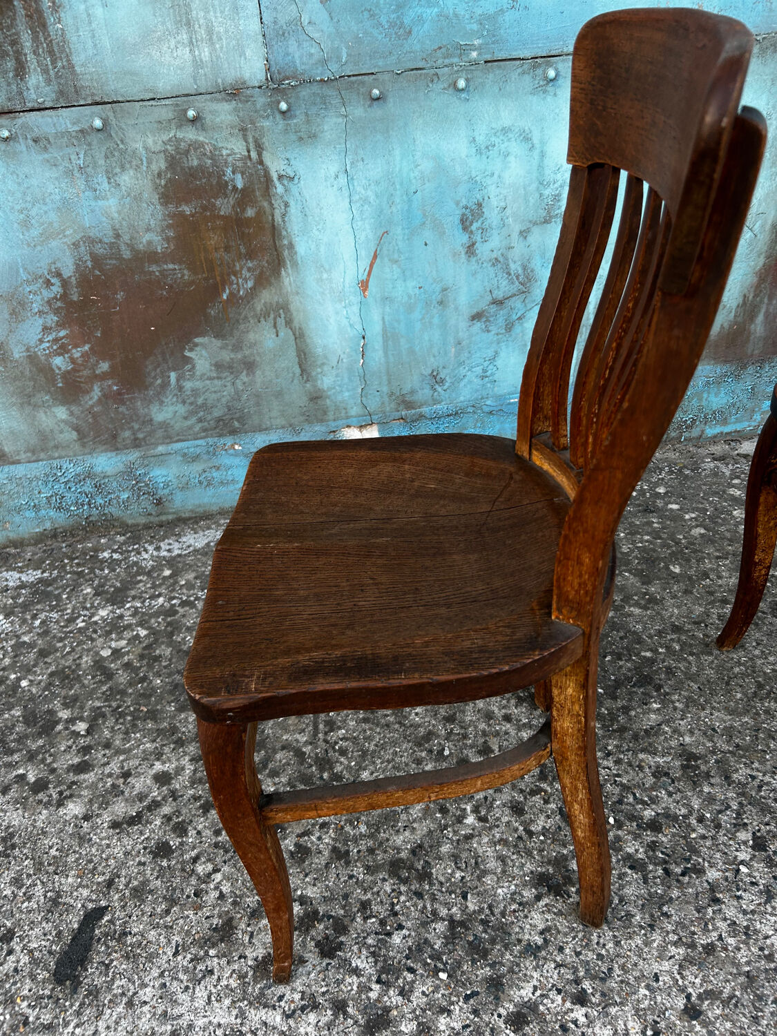 Maurice Lacour solid oak chair