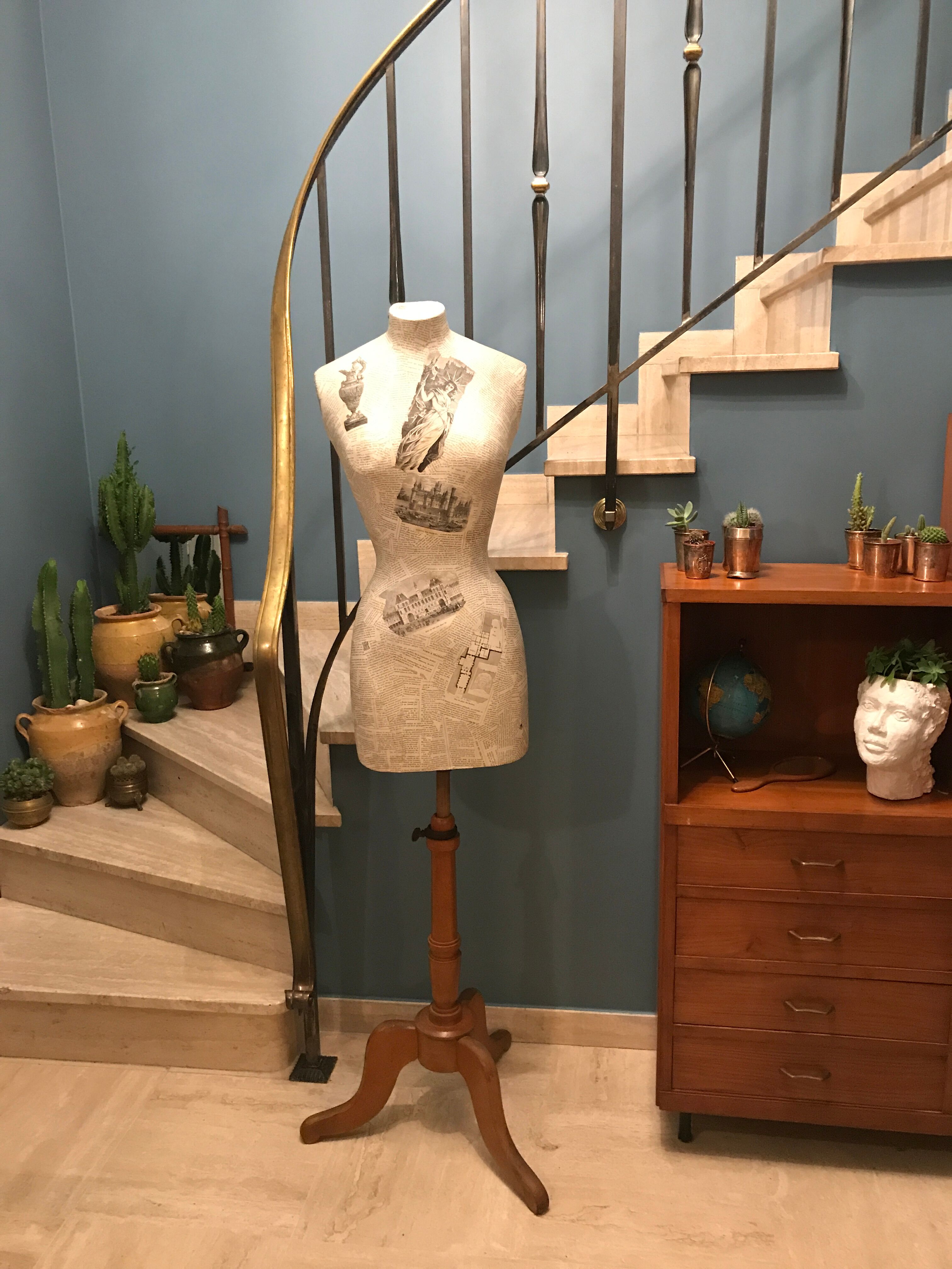 Buste de mannequin de couture Stockman vintage taille 38
