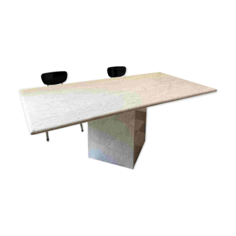 Carrara marble dining table