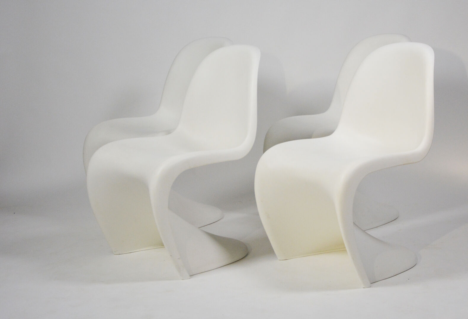 Set of 4 Panton chairs by Verner Panton for Vitra