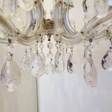 Antique crystal chandelier 8 lights 68 x 56