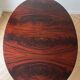 Vintage extendable oval wooden dining table