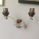 Pair of vintage bow wall lights