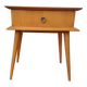 Vintage light wood bedside table