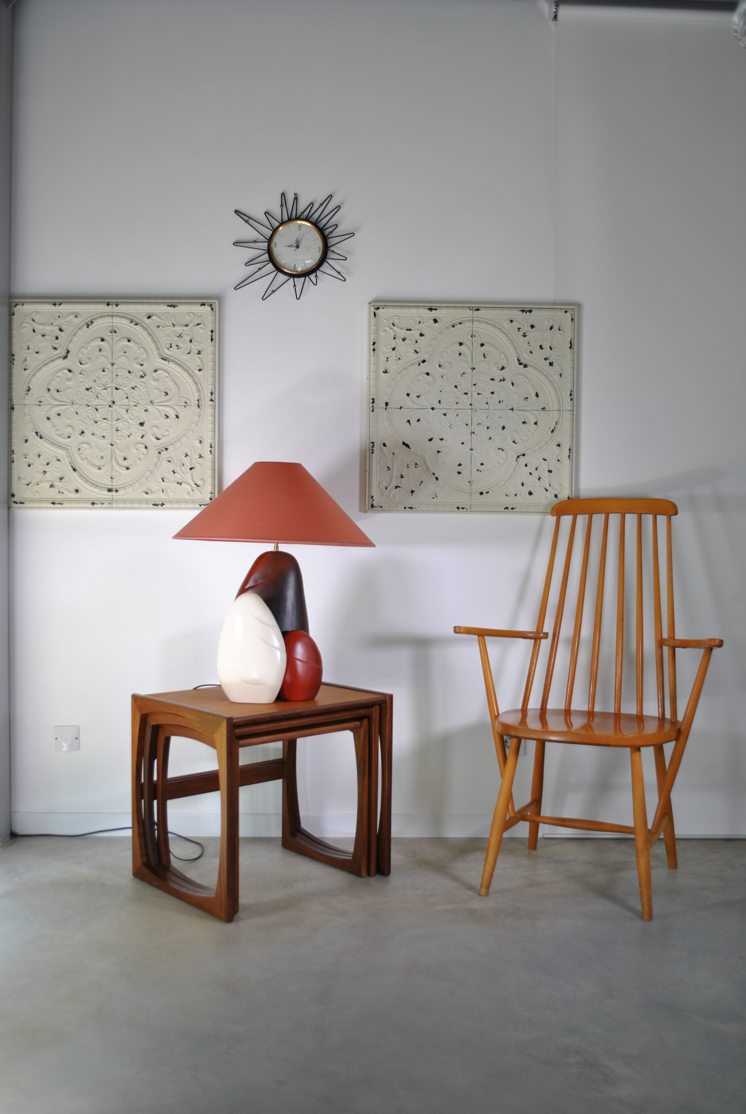 Ceramic pebble lamp by François Chatain 1980