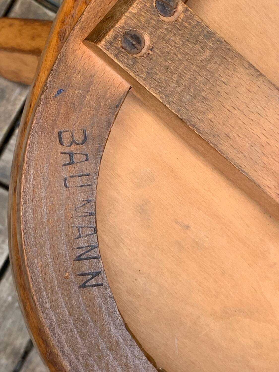 Pair of Baumann rotating screw chairs 1960