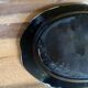 Ceramic plate, antique late 19th - early 20th century, known as "Cul-noir" from Normandy.
