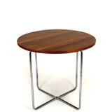 Restored Bauhaus Tubular Steel Round Table And 4 Chairs By M. Stam, 1930s