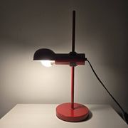 70s Red Table Lamp fully adjustable
