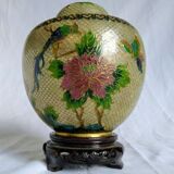 Openwork plique-à-jour enamel pot - 1920 to 1949 - China