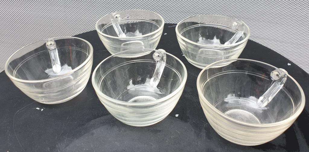 Set 11 cup vintage Duralex transparent glass
