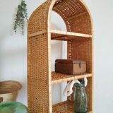 Vintage rattan shelf