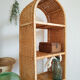 Vintage rattan shelf