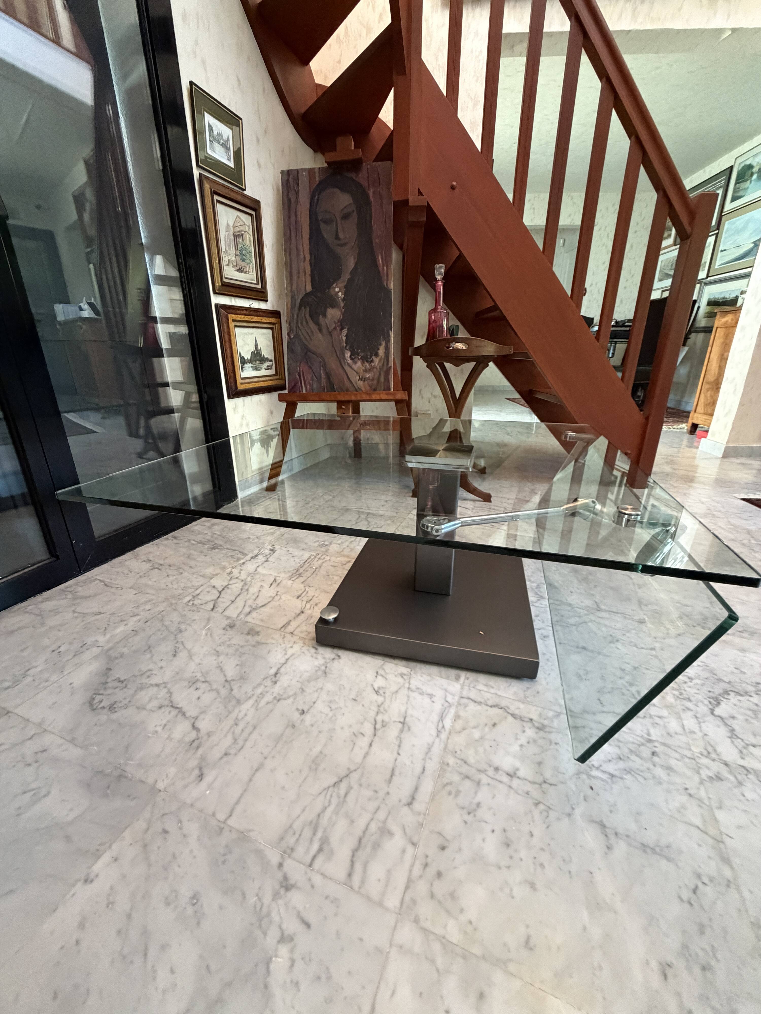 glass coffee table