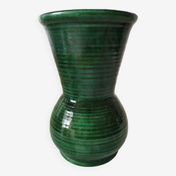 Large green Longchamp vase from the 1950s