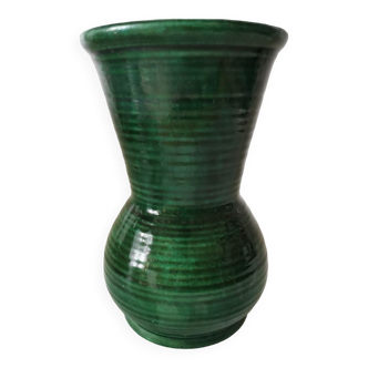 Large green Longchamp vase from the 1950s