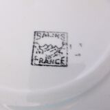Set of 4 vintage porcelain dinner plates from the Salins factory