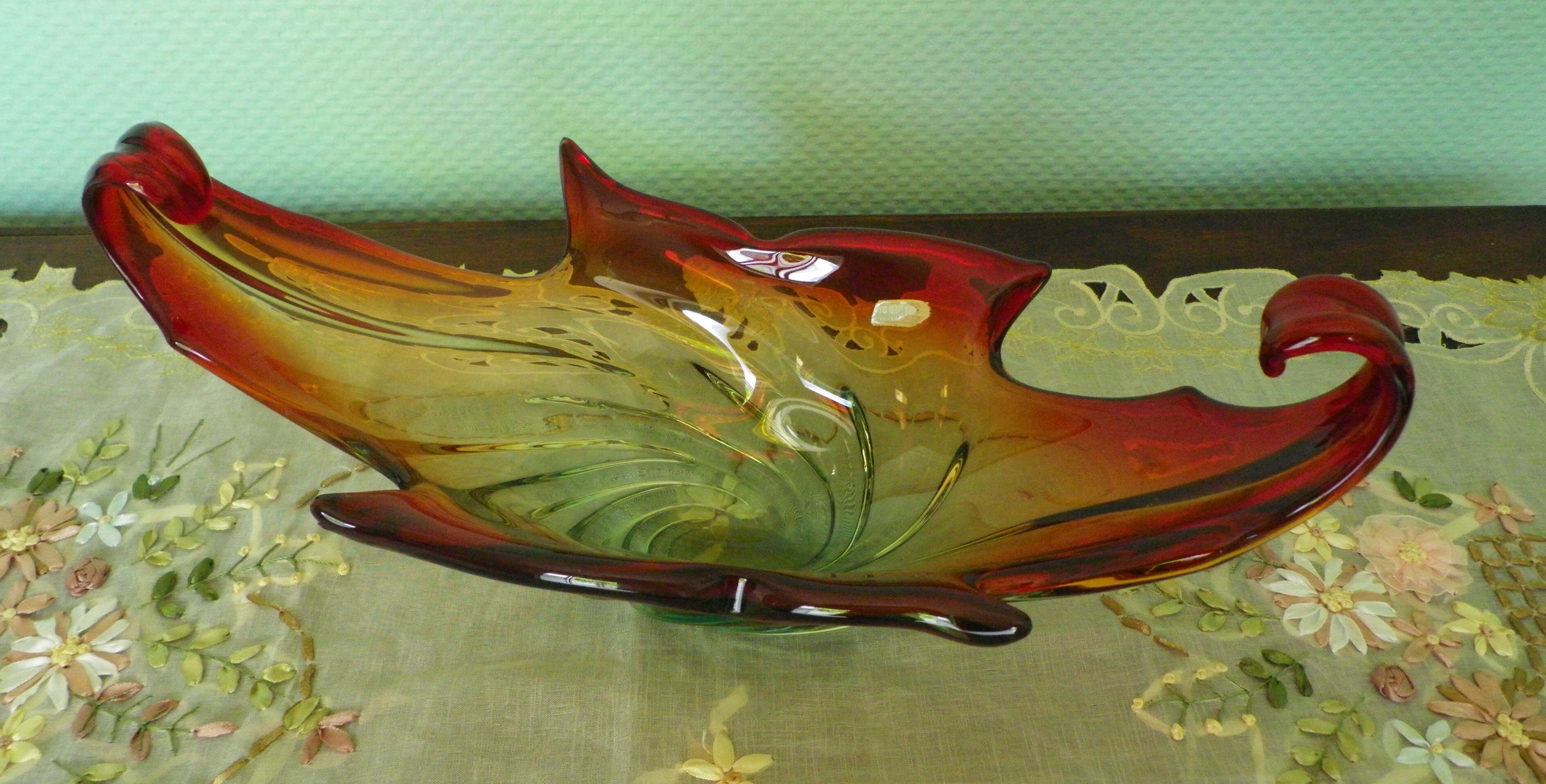 Fruit or decoration cup Murano glass