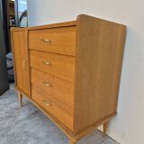 Enfilade bahut commode vintage 1950s chêne