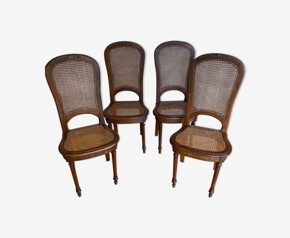 Chaises en acajou style empire