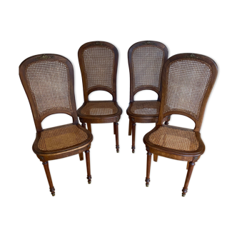 Chaises en acajou style empire