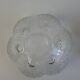 Set of 6 Bohemia Glass Flower Dessert Bowls, Czechoslovakia, circa 1960