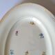 Vintage antique dish porcelain iron earth golden flower