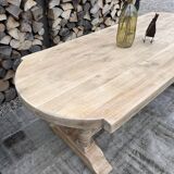 Solid oak monastery table