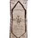 Azilal beige Berber rug - 191 x 79 cm