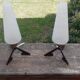 Duo de lampes de chevet vintage