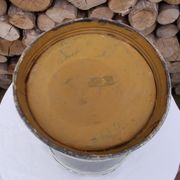 Vintage tin flower pot bucket
