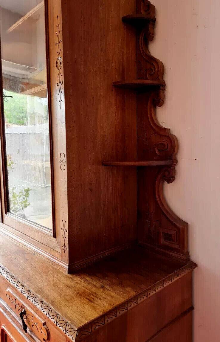 Louis Philippe period castle library in walnut circa 1830