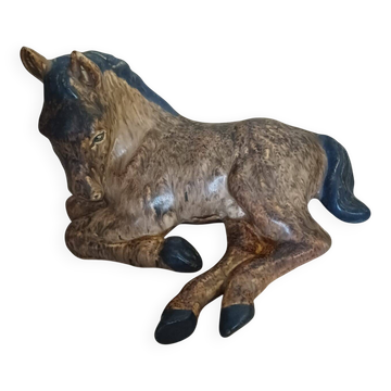 Large ceramic foal figurine by Michael Andersen & Søn, Bornholm.