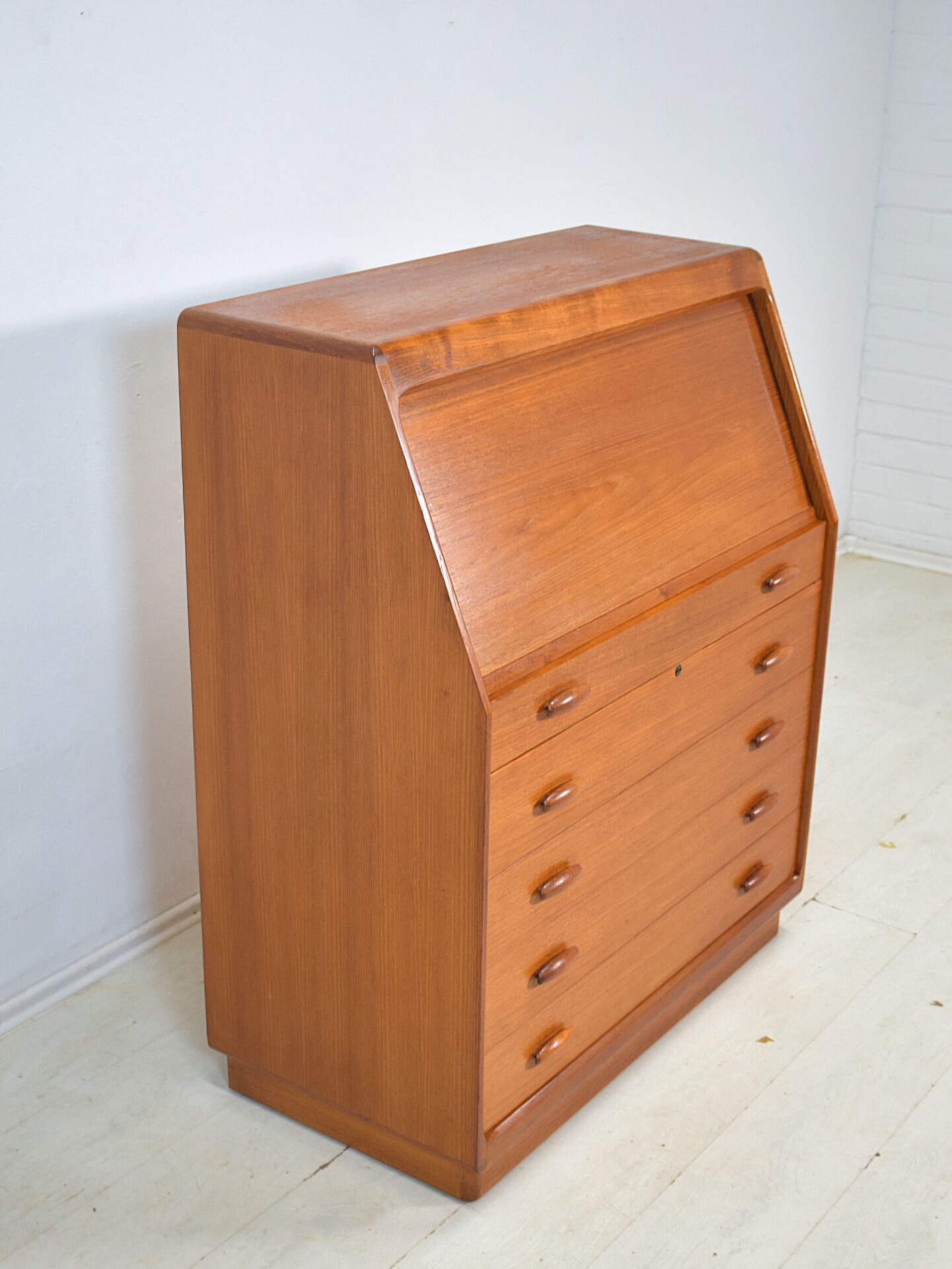 Teak Secretary by Dyrlund denmark 1960s desk Vintage Mid Century 
