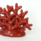 Red ceramic coral