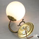 Mid-century brass & opaline sconce