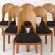 6 Vintage Chairs Niels Koefoed 1970s Teak Danish