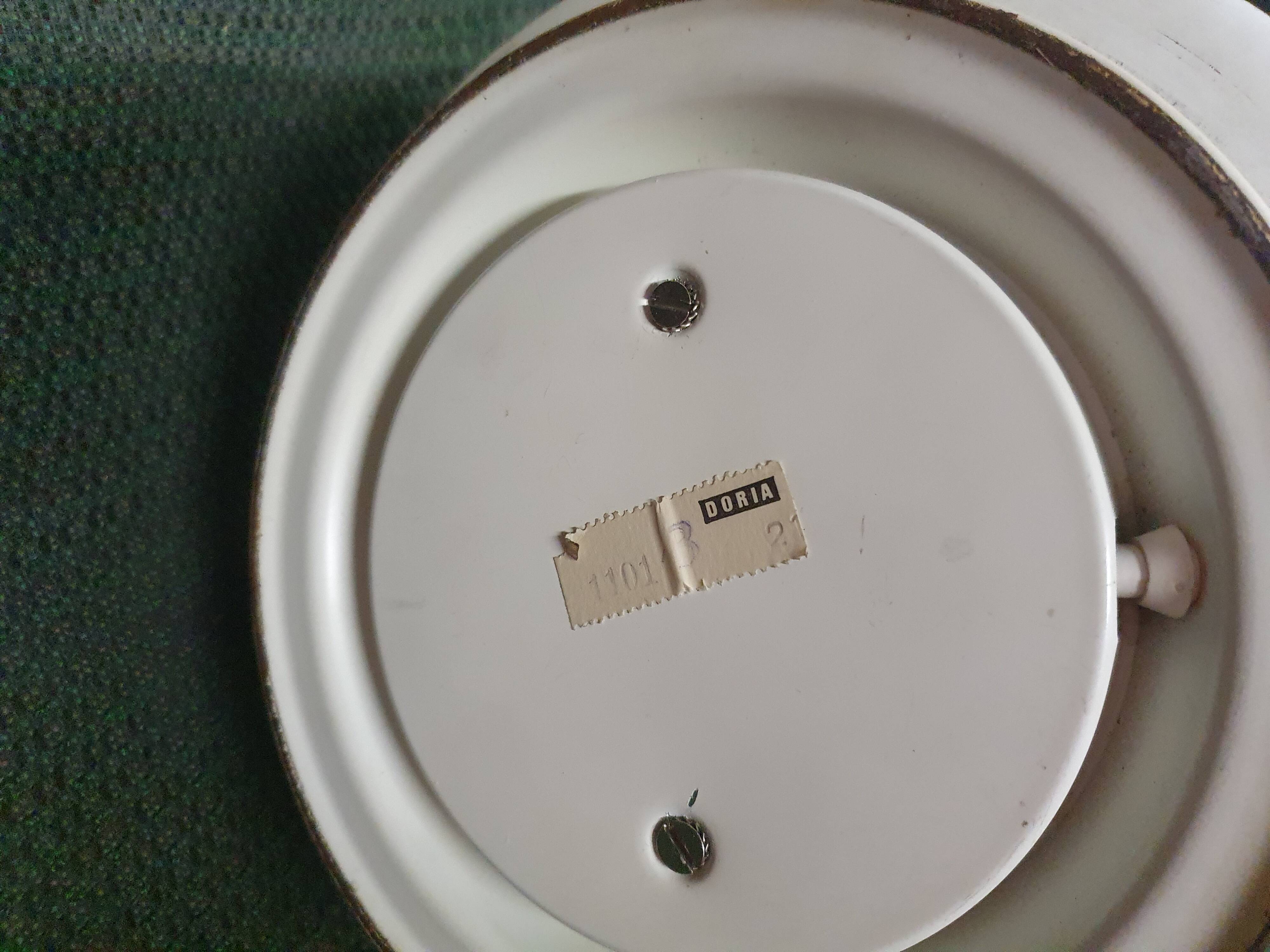 Doria Leuchten 2-light opaline floor lamp