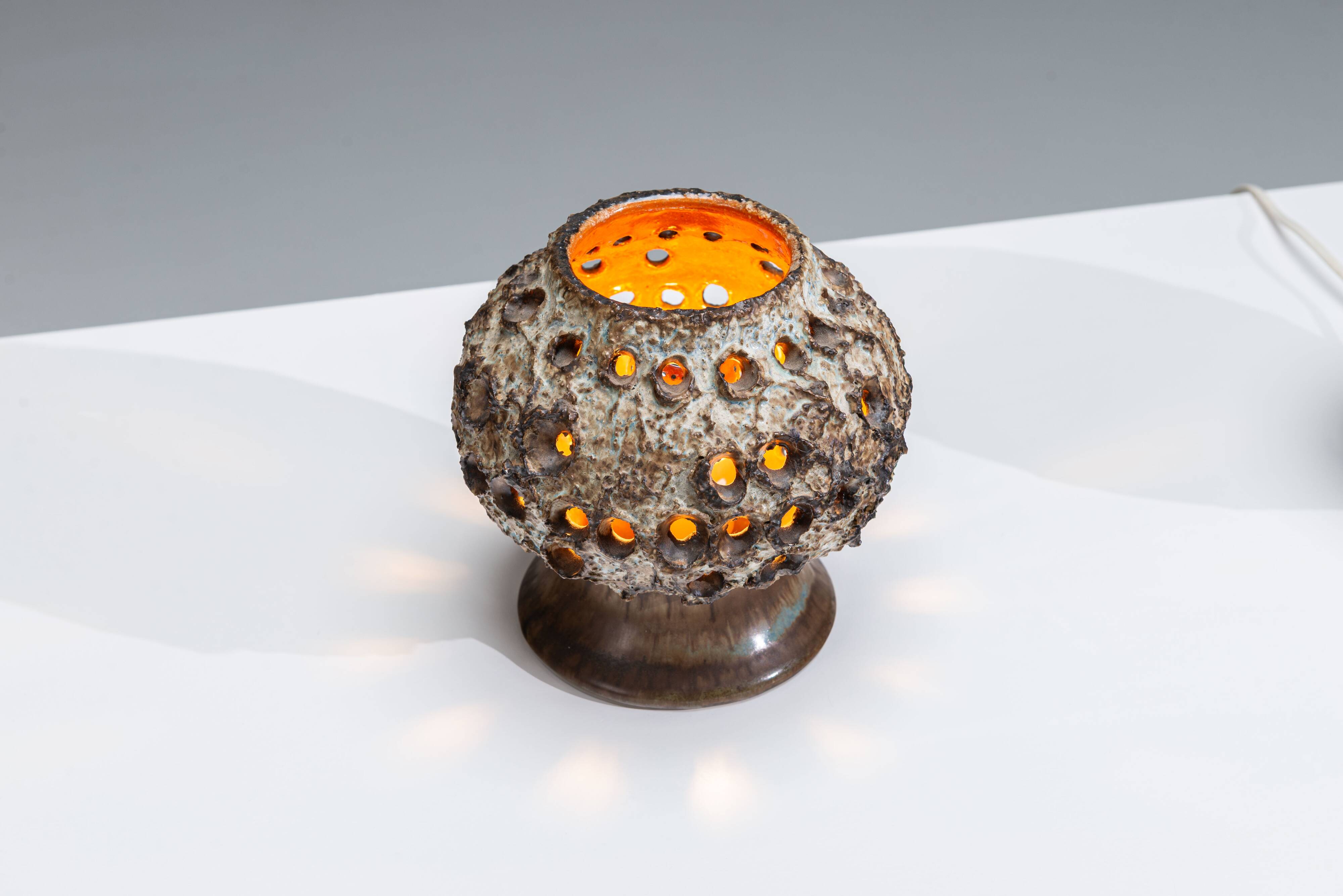 Pair of ceramic table lamps by Bruno Karlsson for EGO Stengods Atelje