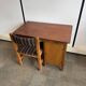 Vintage Danish desk from the 1960s with a drawer and cupboard.