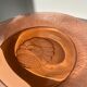 Molded pink glass dish art nouveau patterns D: 31.5cm