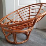 Papasan rattan chair
