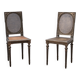 Paire de chaises vintage Louis XVI