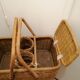 Picnic basket year 1960 vintage wicker